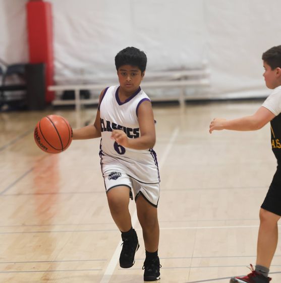 ECC basketball action